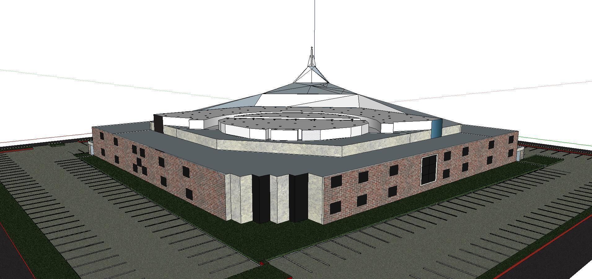 Architecture-Religion-God-Culture-Temple-0290 inside of churc... 3D model_3