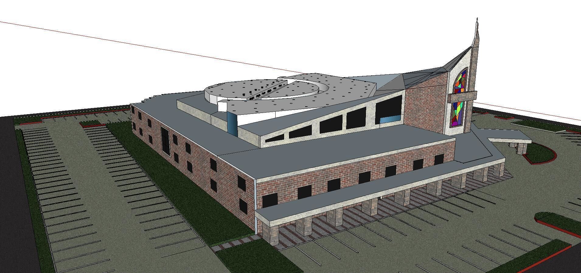 Architecture-Religion-God-Culture-Temple-0290 inside of churc... 3D model_4