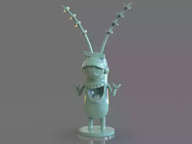 Plankton Arttoy Sculpture Free 3D print model