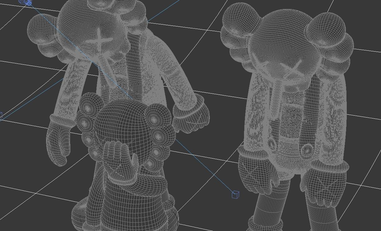 Kaws Toys 3D model_2