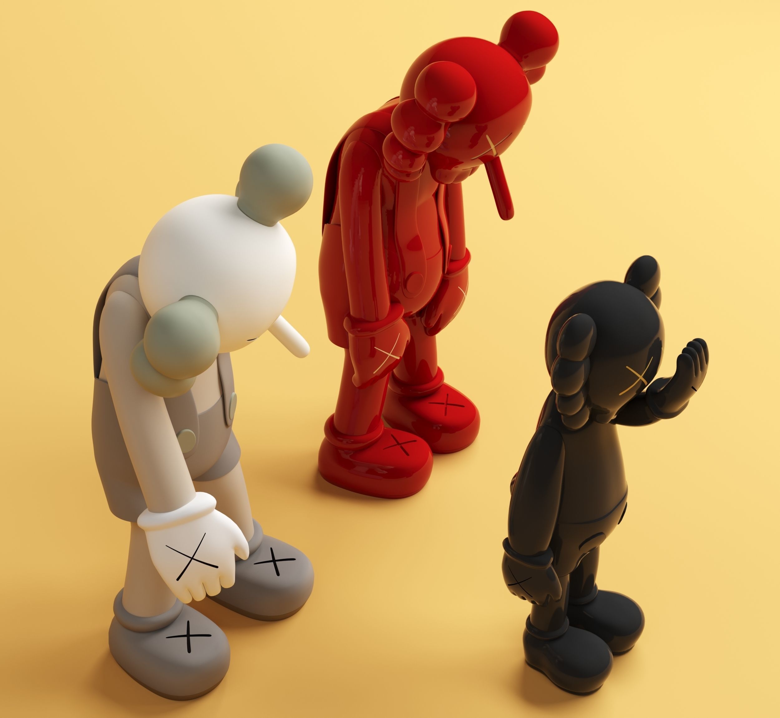Kaws Toys 3D model_3