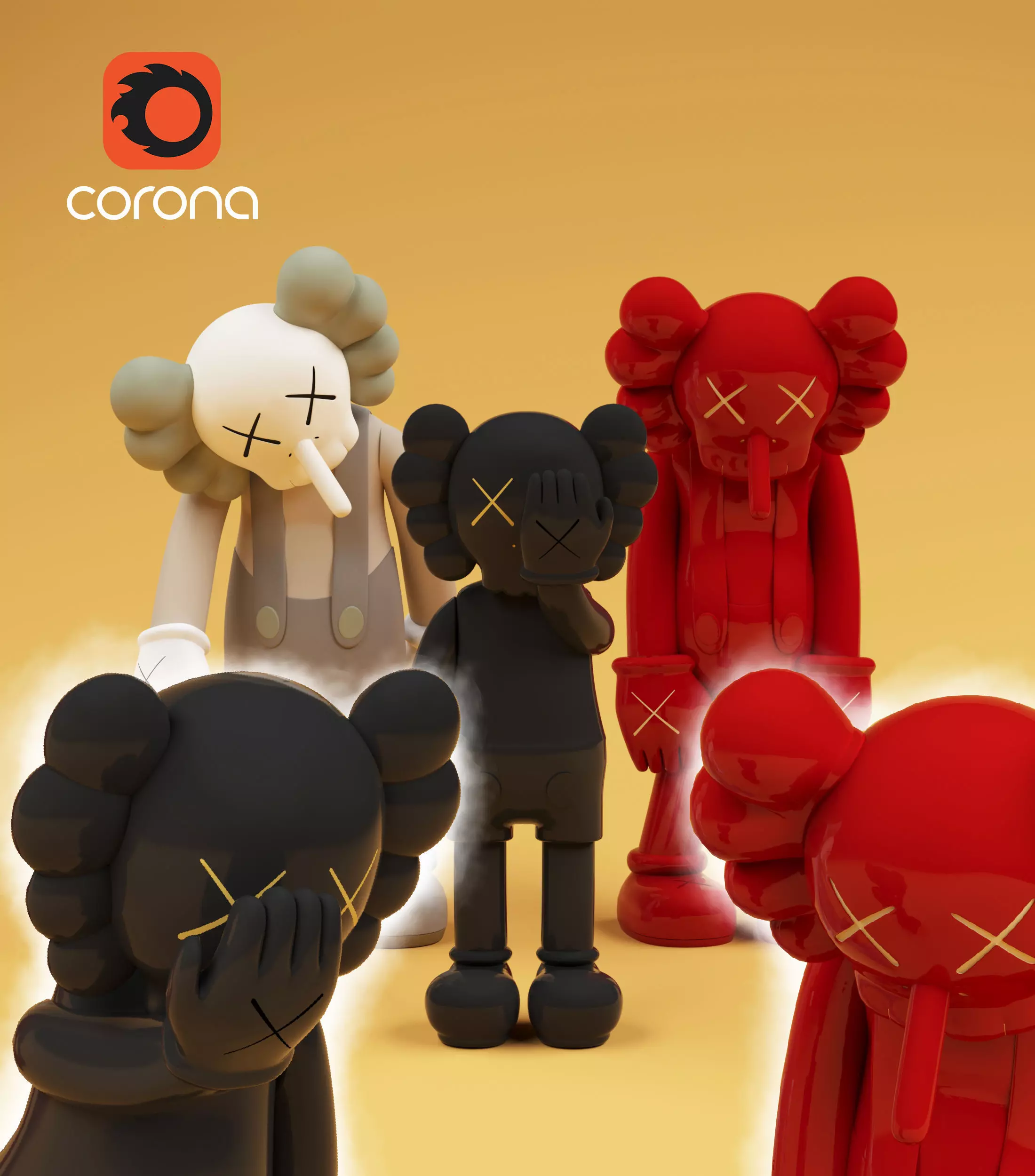 Kaws Toys 3D model_0