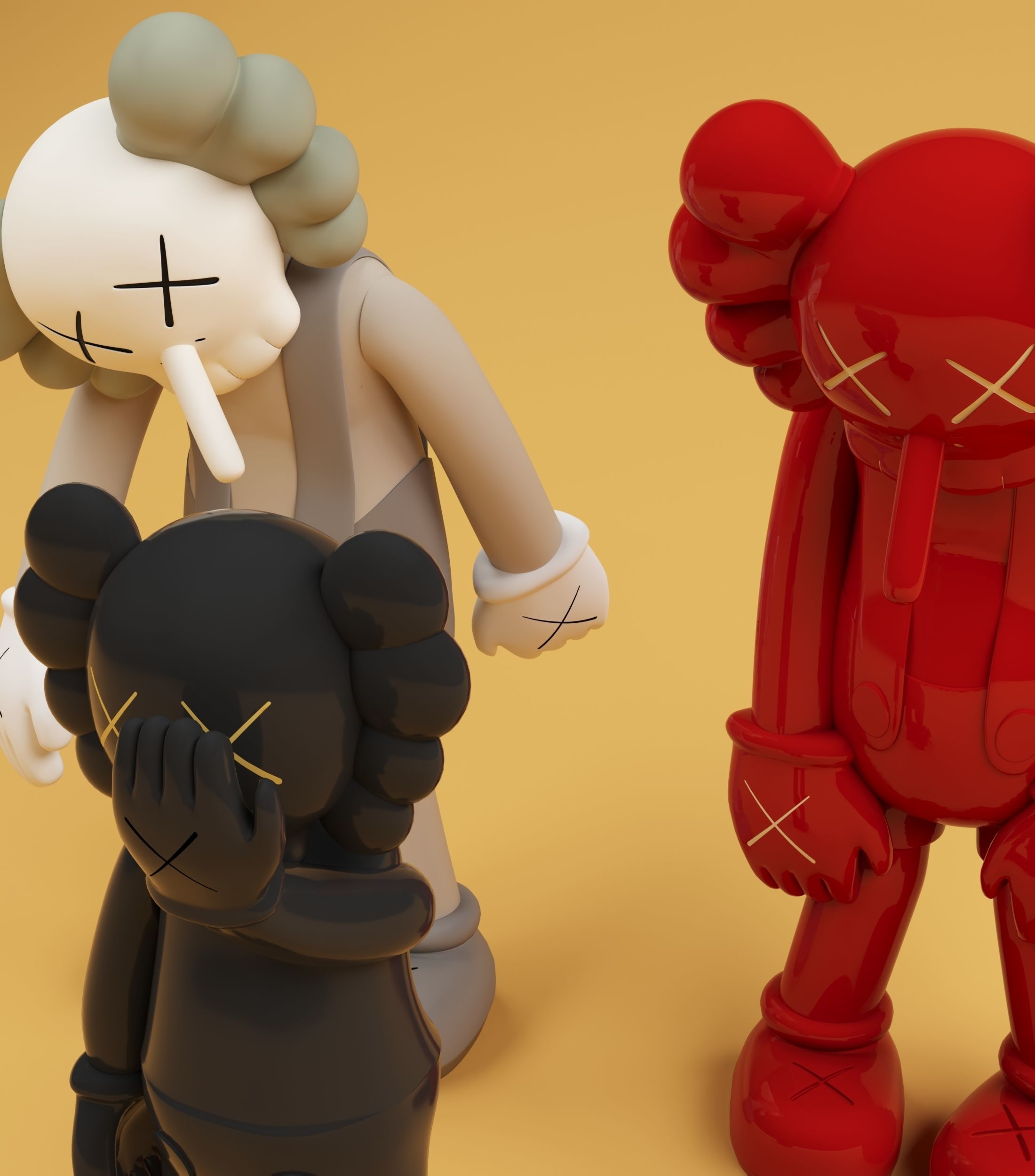 Kaws Toys 3D model_1