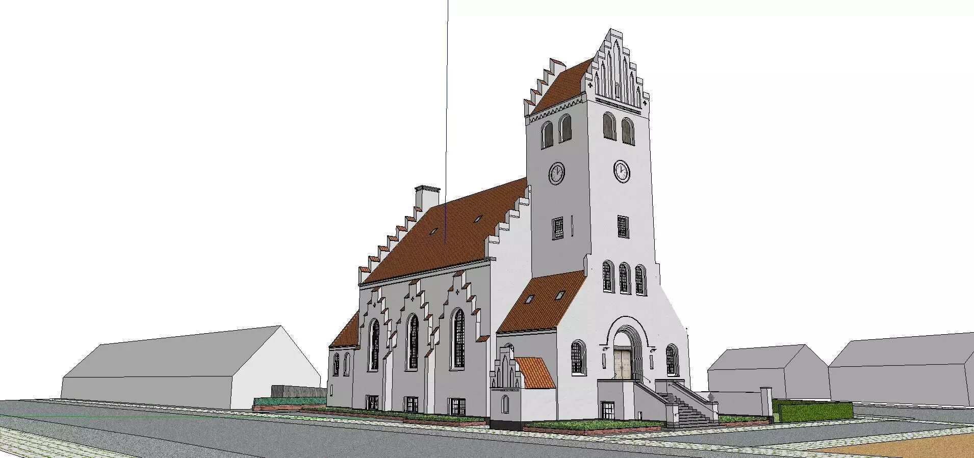 Architecture-Religion-God-Culture-Temple-0282 church with ste... 3D model_0