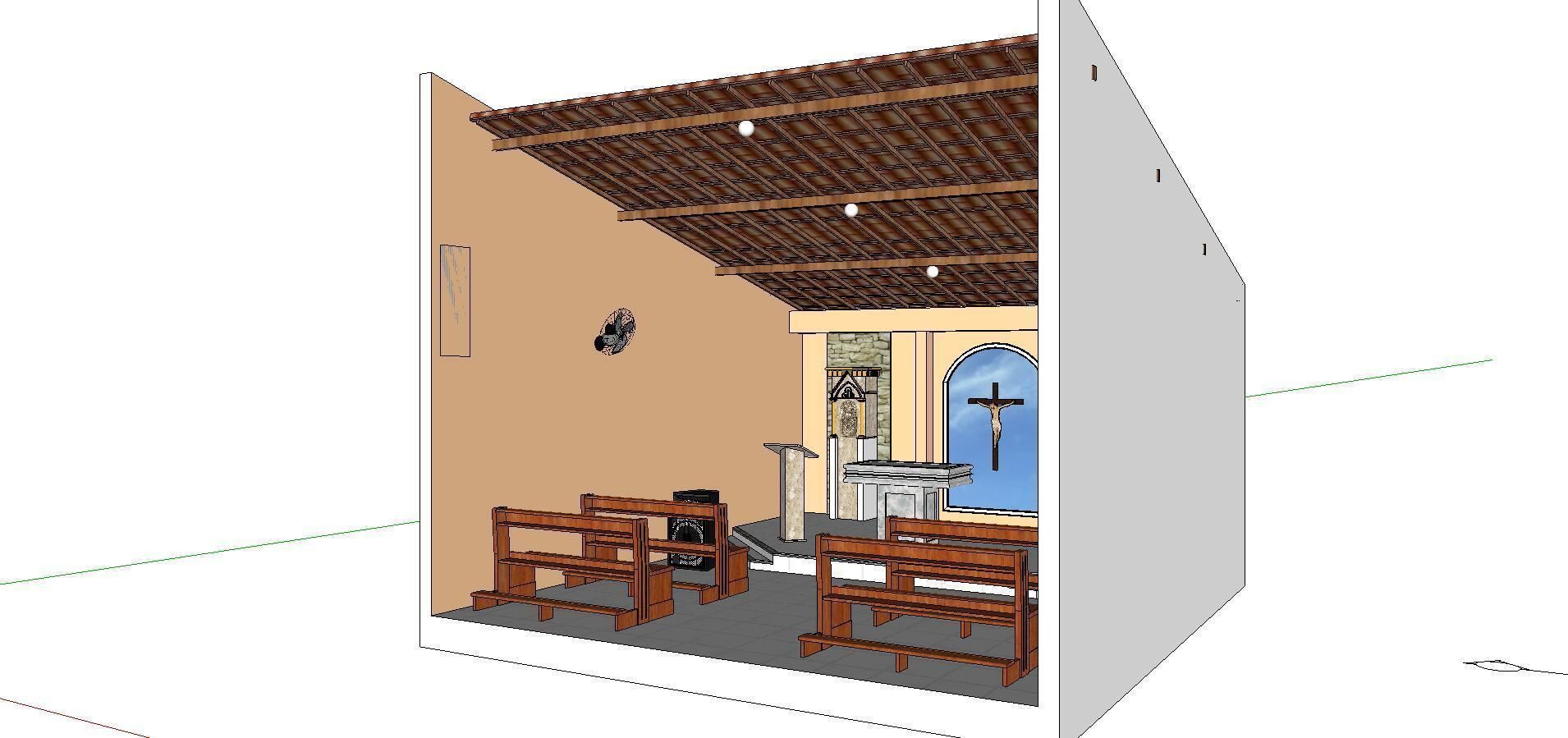 Architecture-Religion-God-Culture-Temple-0281 interior of church 3D model_2