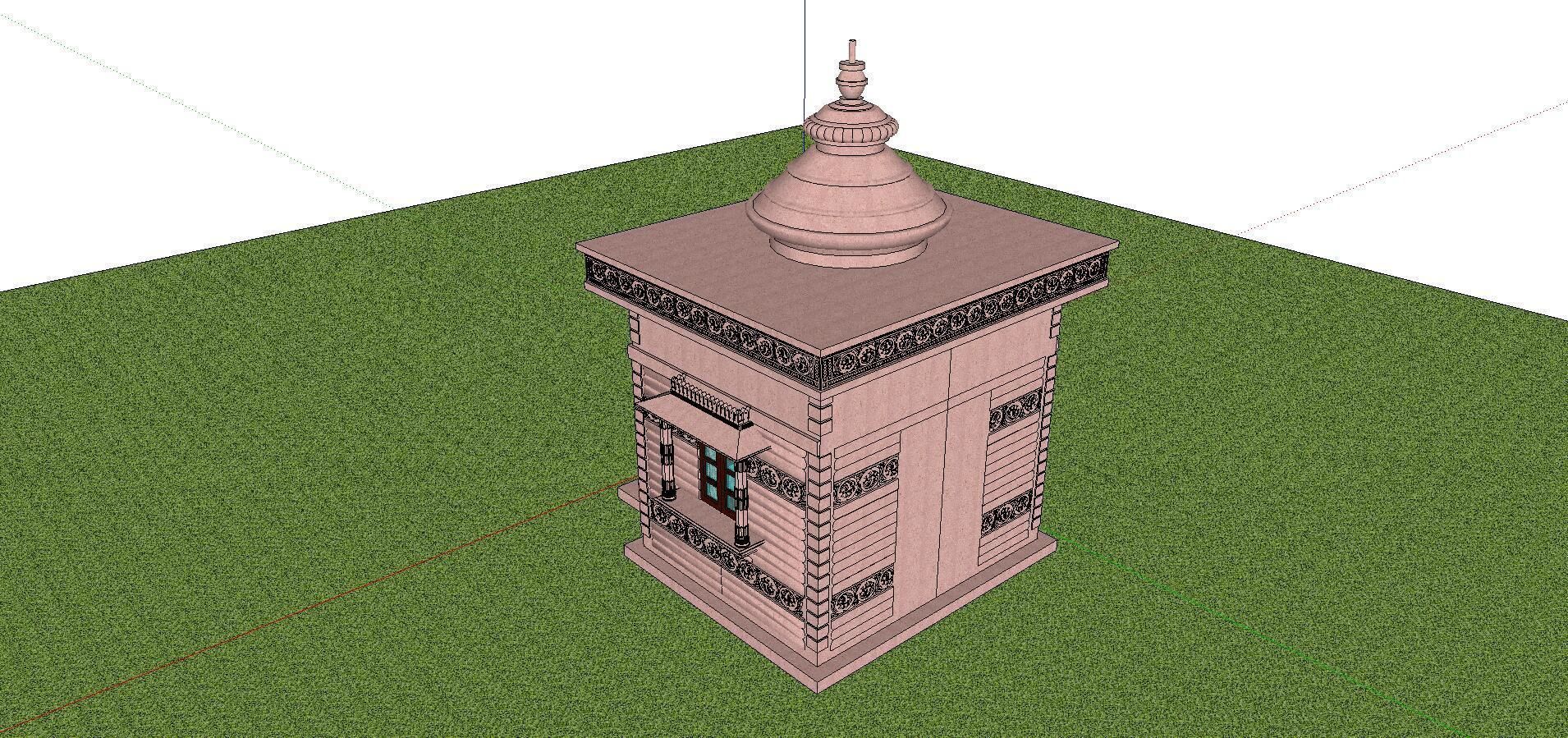 Architecture-Religion-God-Culture-Temple-0275 building with o... 3D model_3