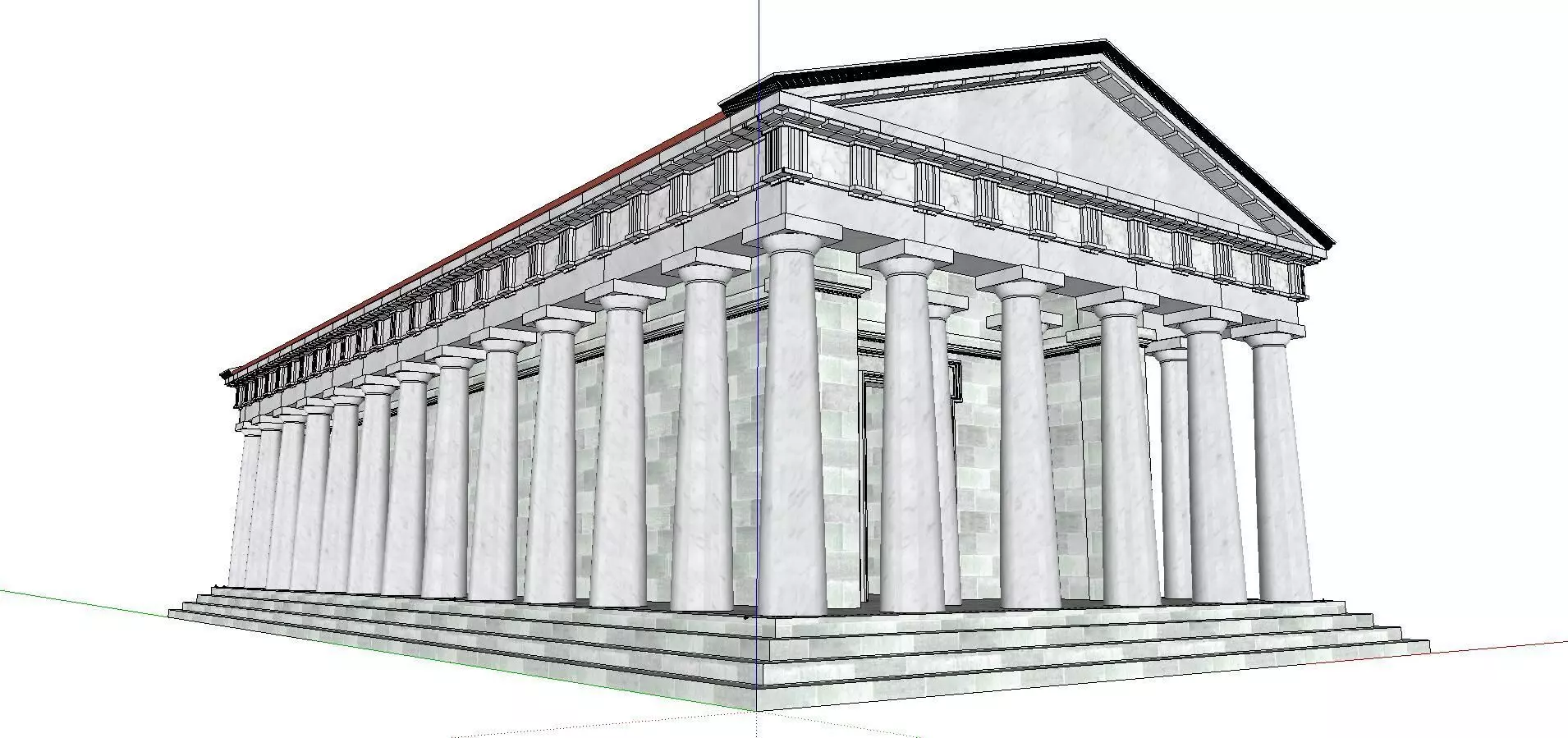 Architecture-Religion-God-Culture-Temple-0271 greek temple wi... 3D model_0