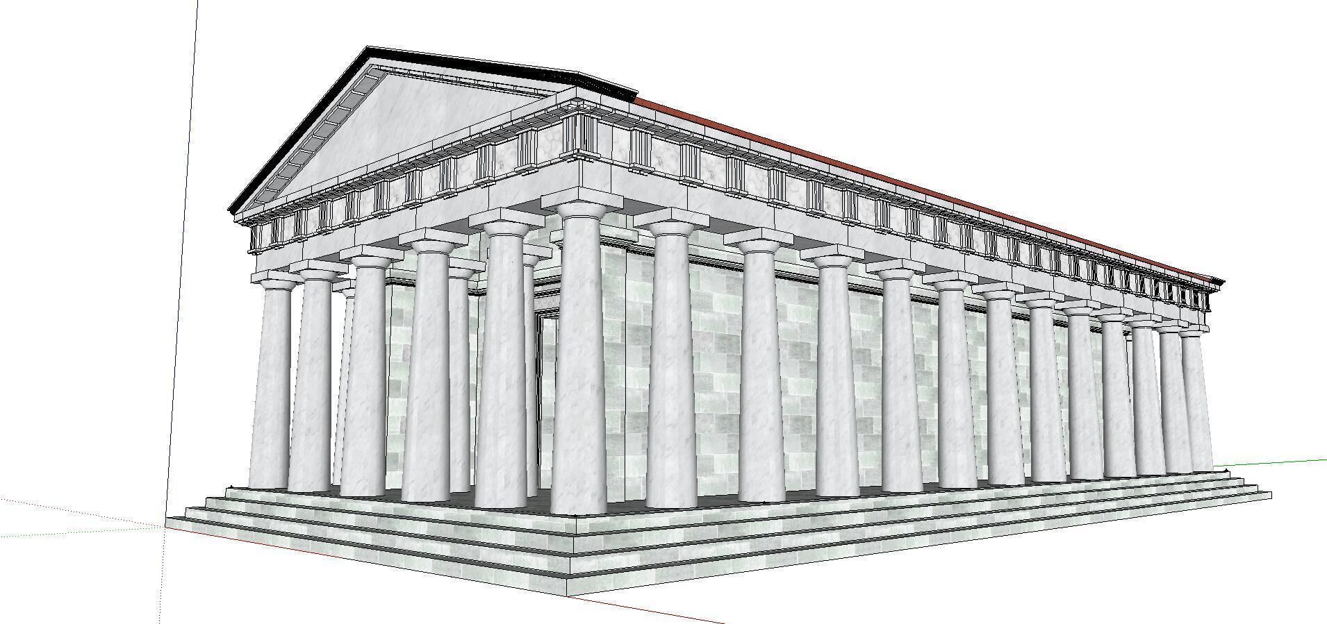 Architecture-Religion-God-Culture-Temple-0271 greek temple wi... 3D model_1