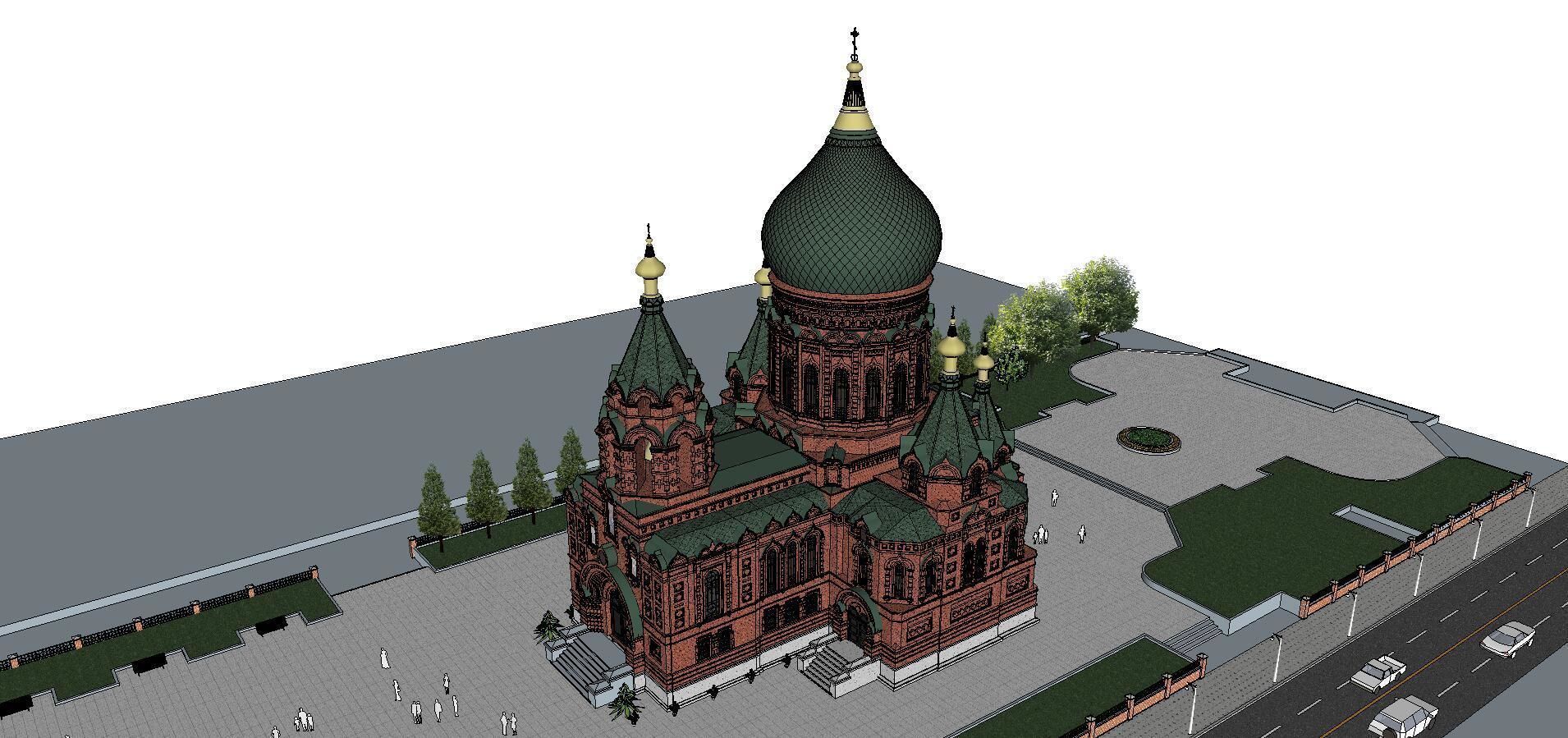 Architecture-Religion-God-Culture-Temple-0258 3D model_4