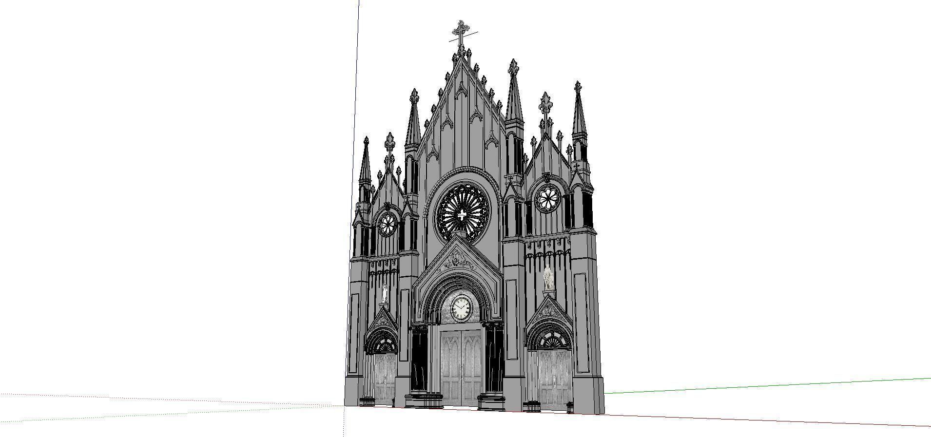 Architecture-Religion-God-Culture-Temple-0257 church 3D model_2