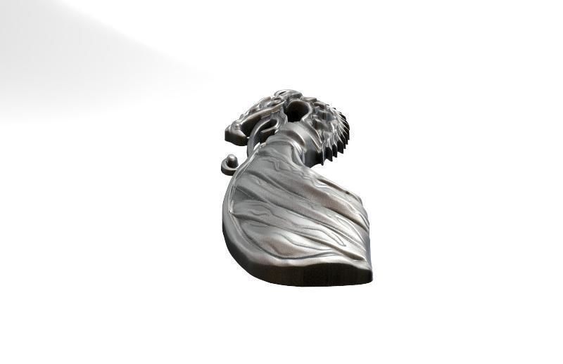 Viking dragon pendant  3D print model_4