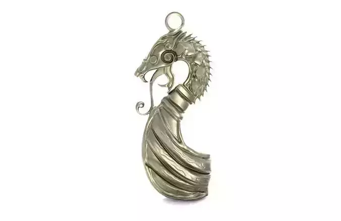 Viking dragon pendant 