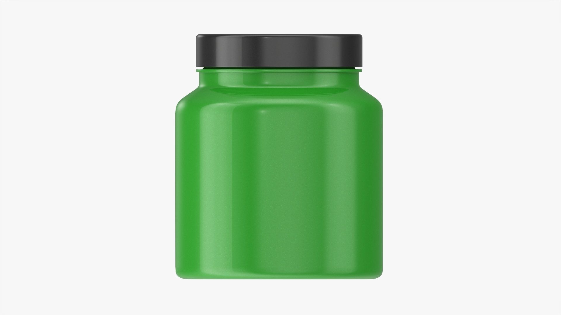Plastic Jar Mockup 08 3D model_4
