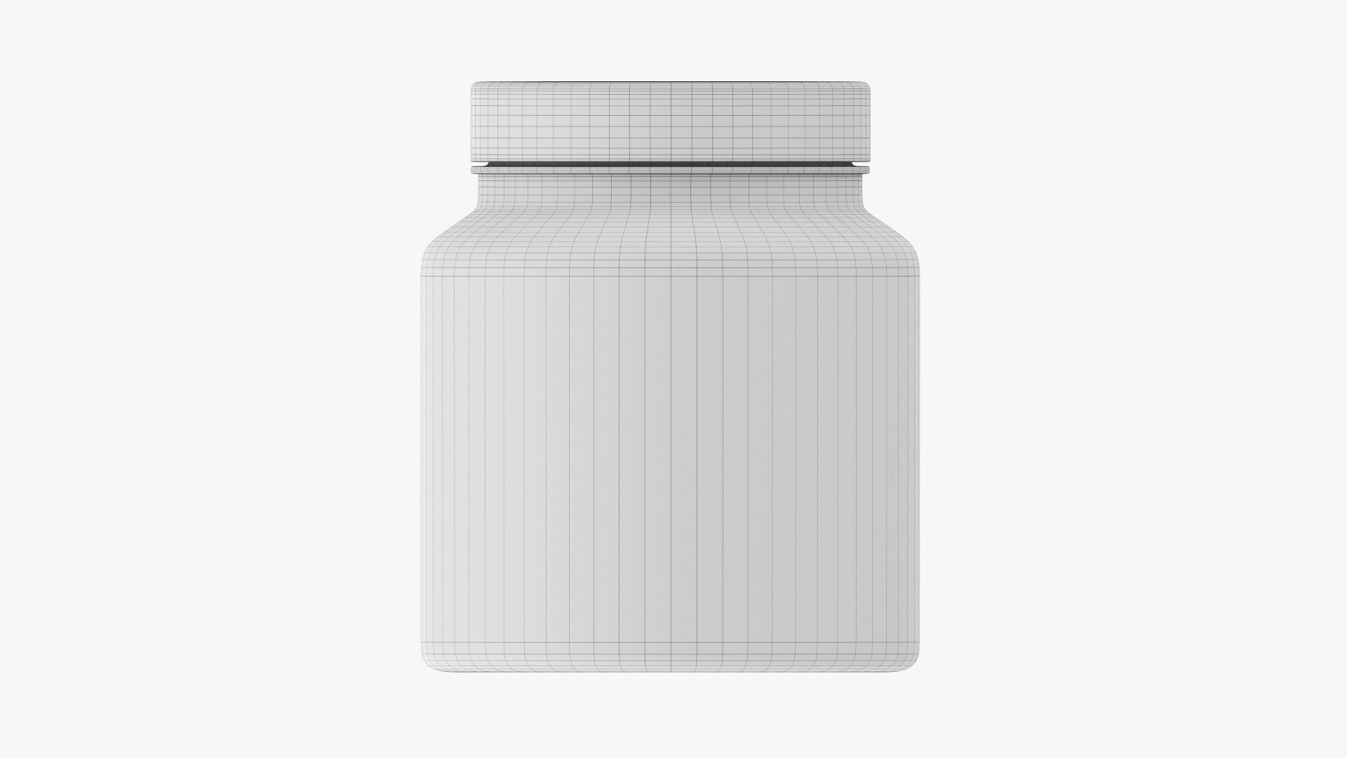 Plastic Jar Mockup 08 3D model_8