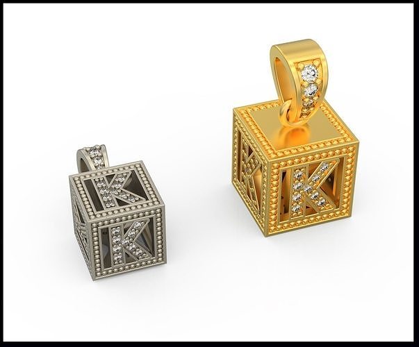 BOX LETTER K 3D print model