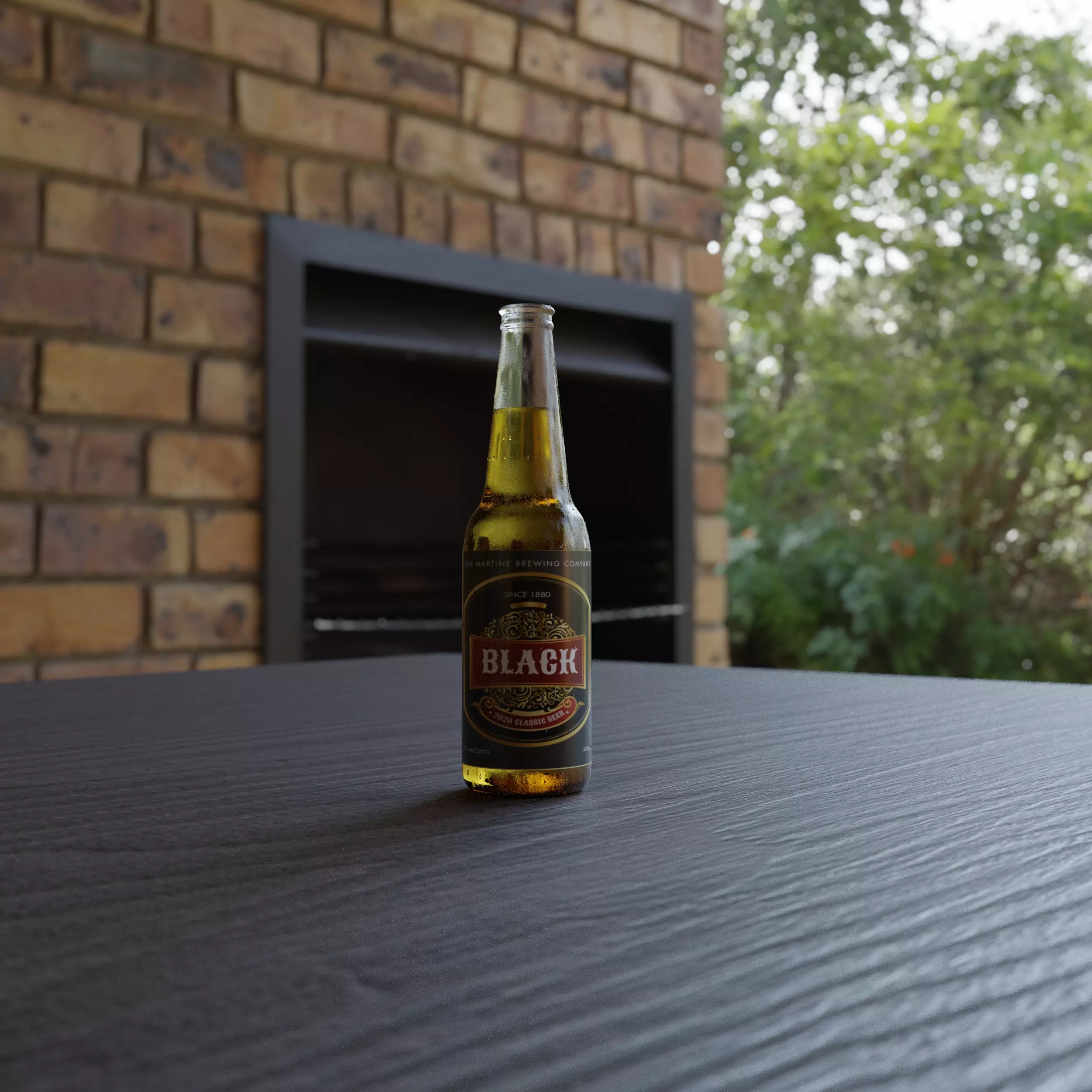 Beer Bottle Free 3D model