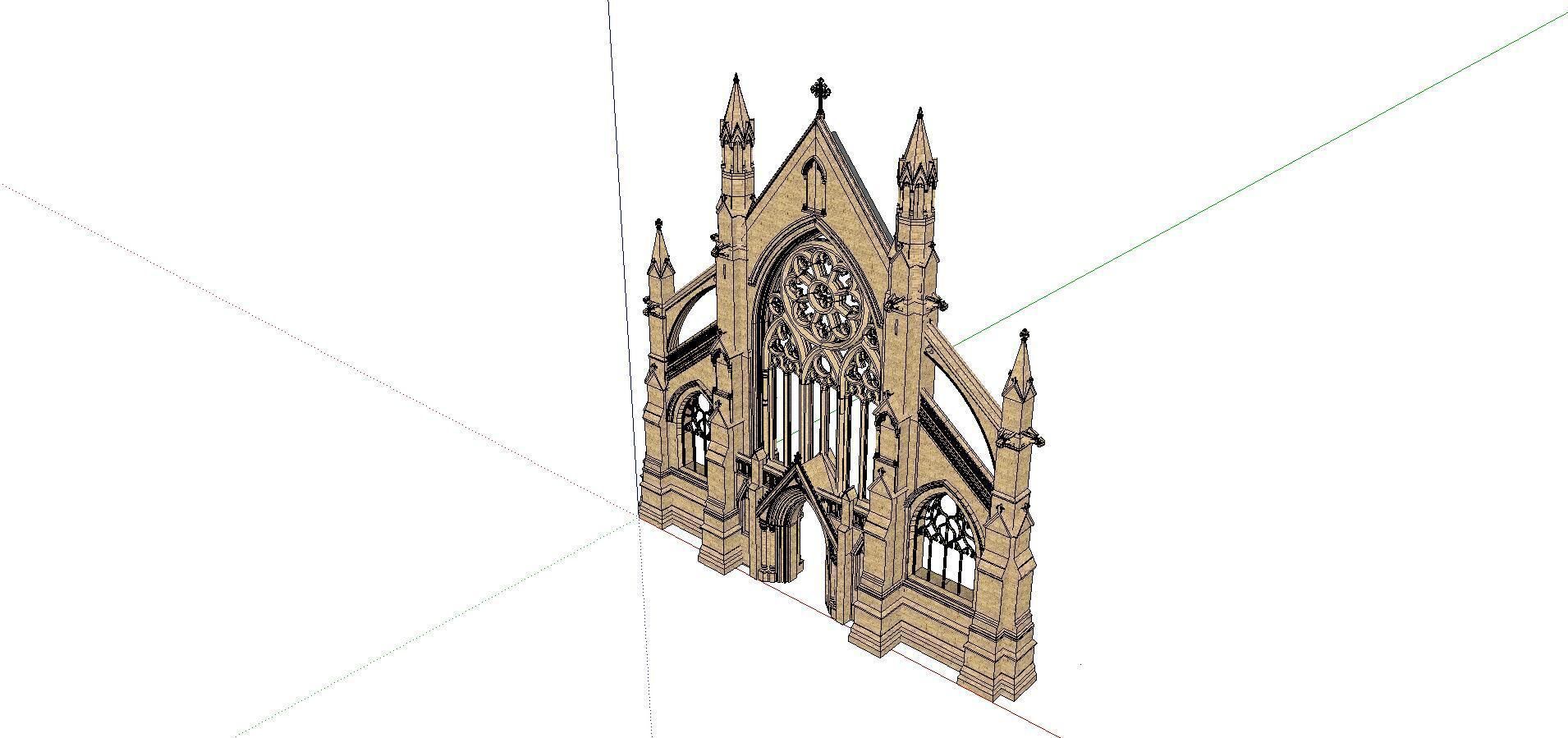 Architecture-Religion-God-Culture-Temple-0254 gothic structure 3D model_2