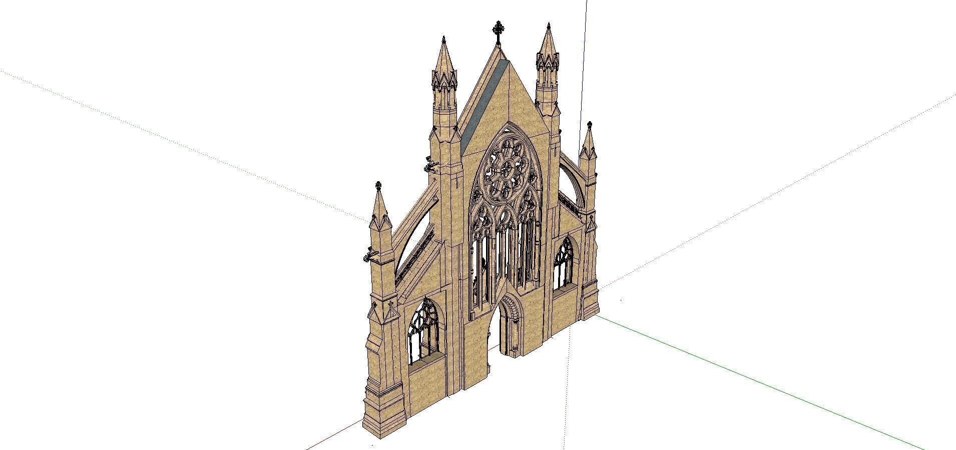 Architecture-Religion-God-Culture-Temple-0254 gothic structure 3D model_3