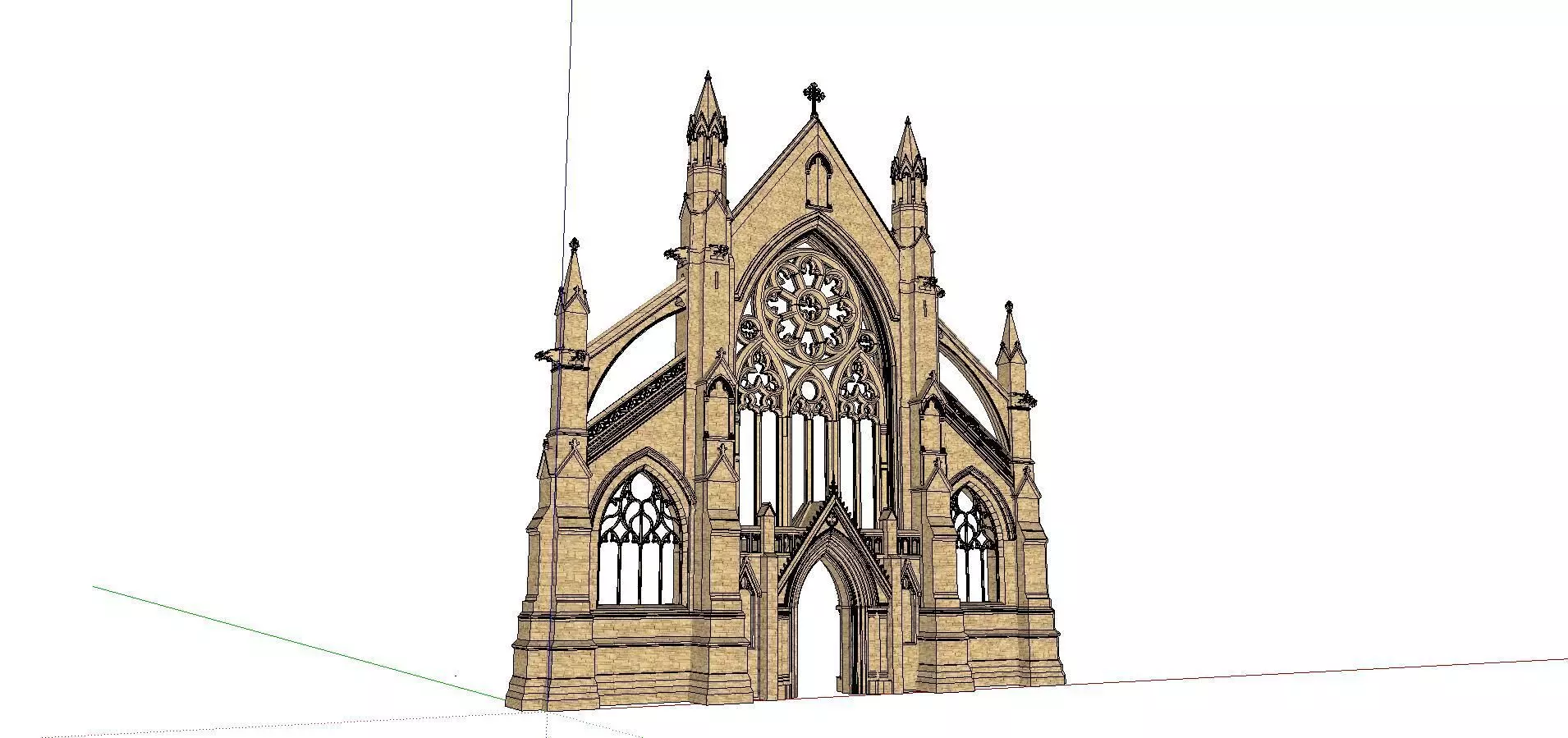 Architecture-Religion-God-Culture-Temple-0254 gothic structure 3D model_0