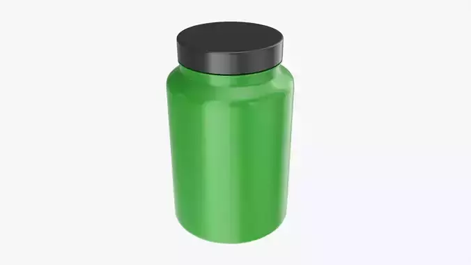 Plastic Jar Mockup 09 3D model