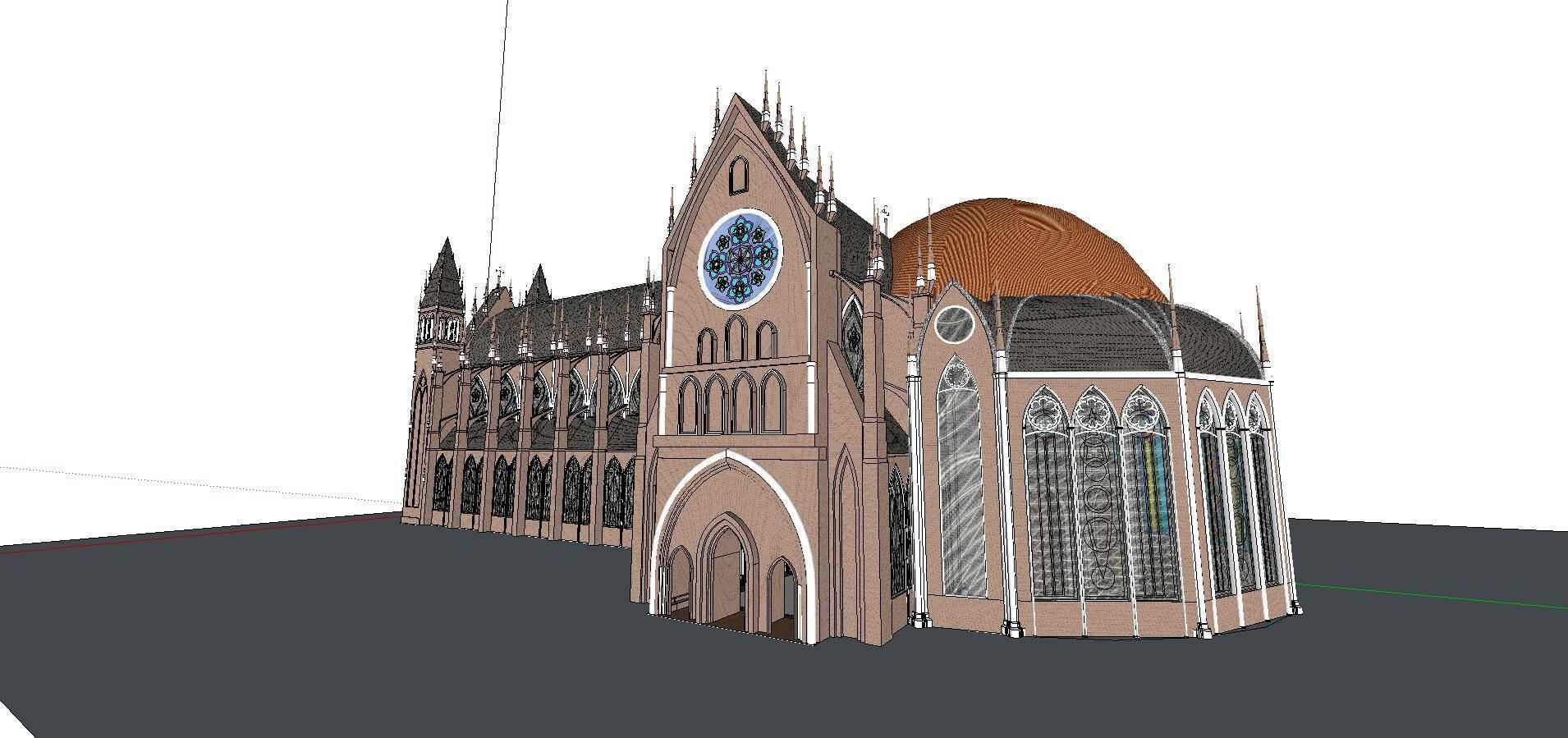 Architecture-Religion-God-Culture-Temple-0253 church 3D model_3