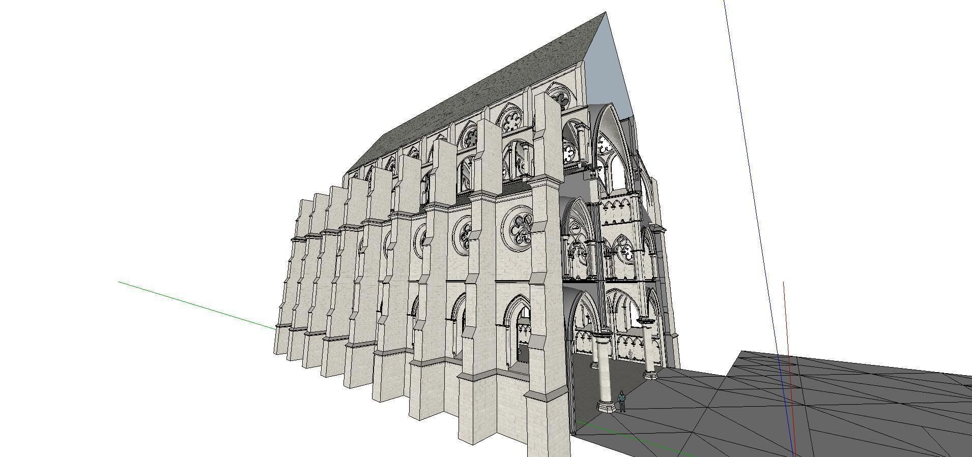 Architecture-Religion-God-Culture-Temple-0252 inside of cathe... 3D model_2