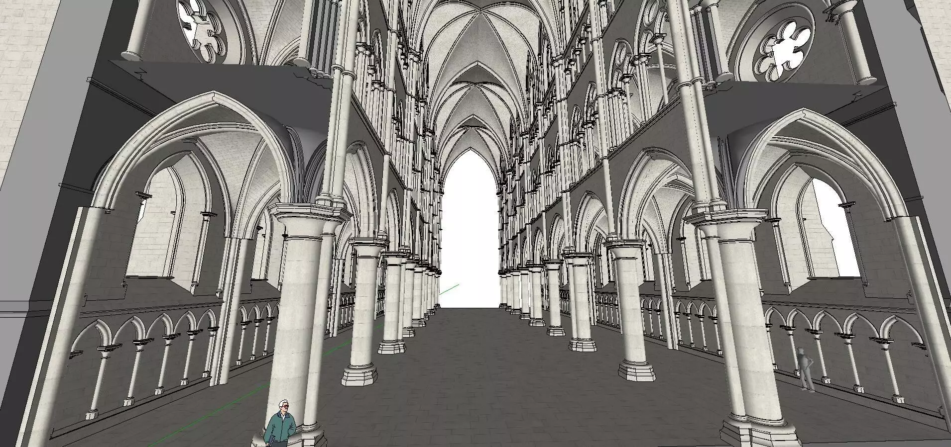 Architecture-Religion-God-Culture-Temple-0252 inside of cathe... 3D model_0