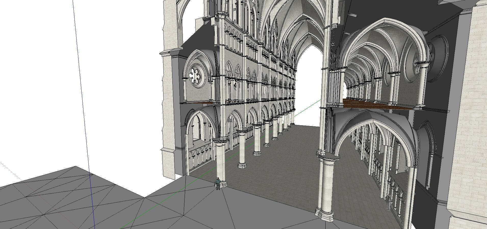 Architecture-Religion-God-Culture-Temple-0252 inside of cathe... 3D model_1