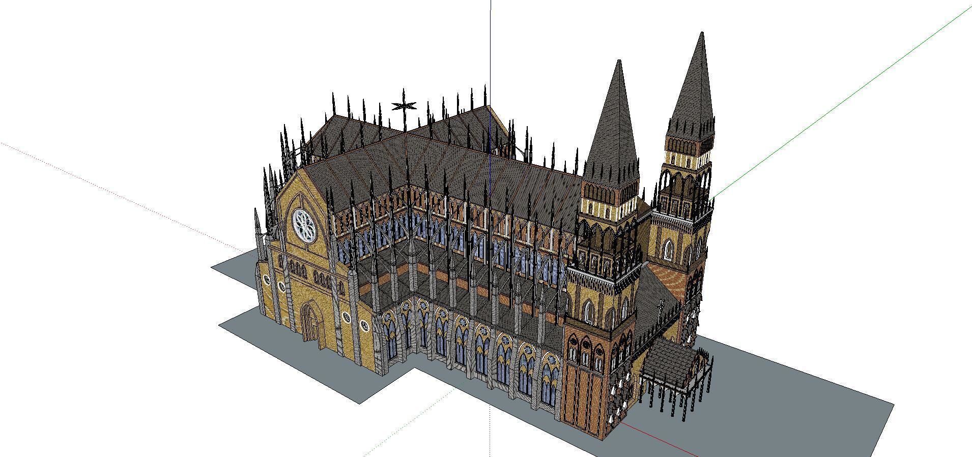 Architecture-Religion-God-Culture-Temple-0251 cathedral 3D model_2
