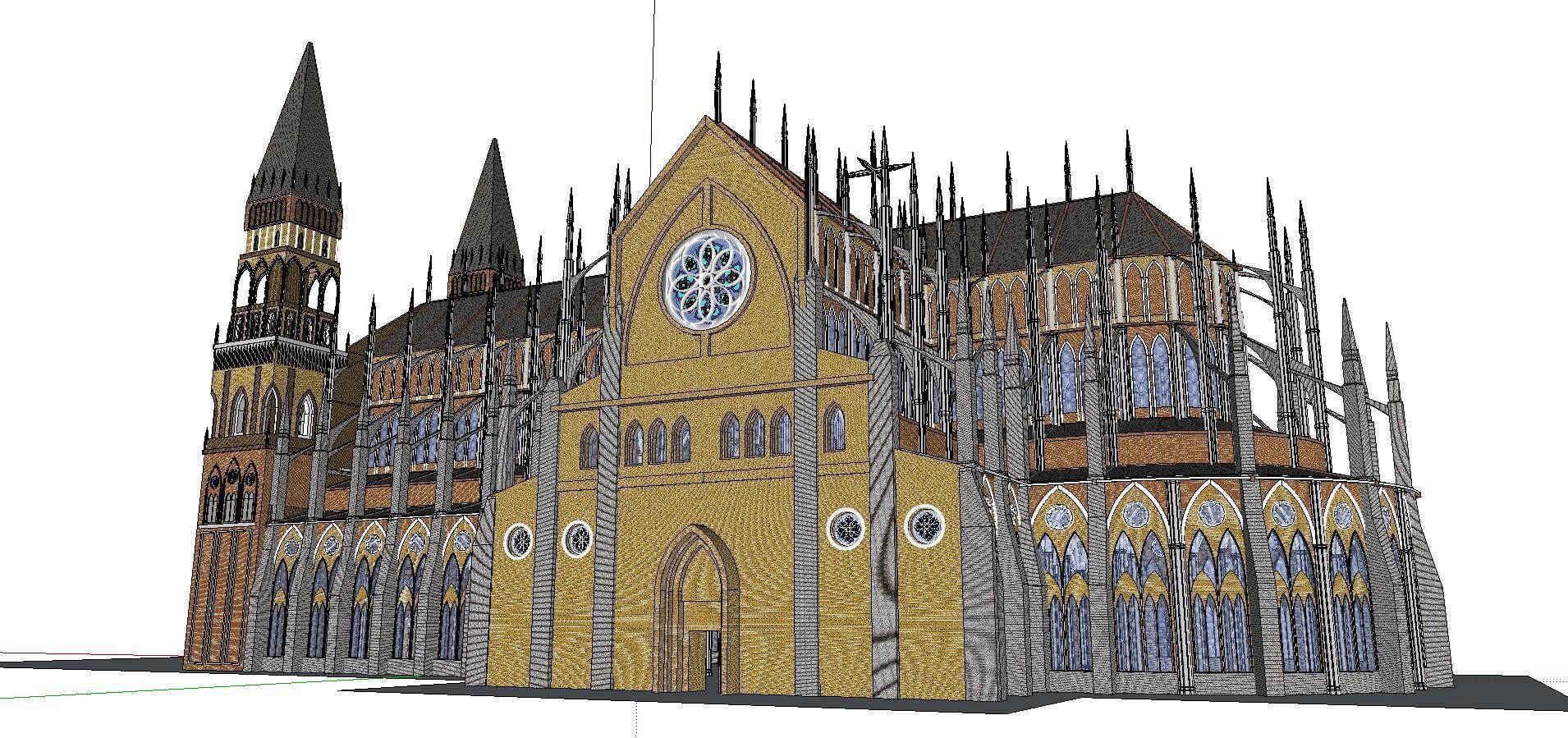 Architecture-Religion-God-Culture-Temple-0251 cathedral 3D model_4