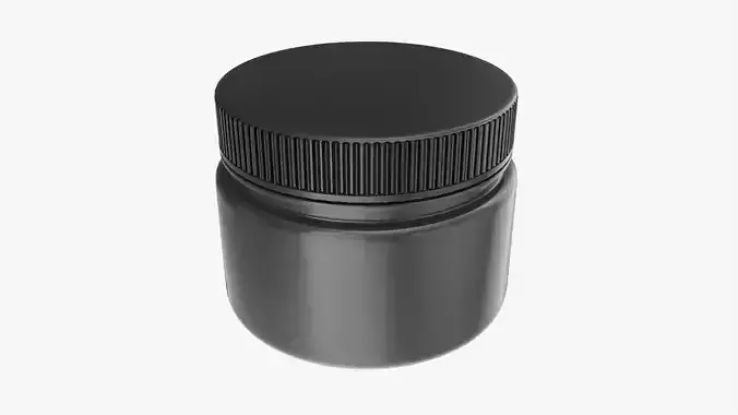 Plastic Jar Mockup 10 3D model
