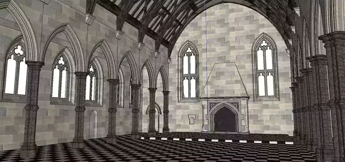 Architecture-Religion-God-Culture-Temple-0248 gothic church with checkered floor