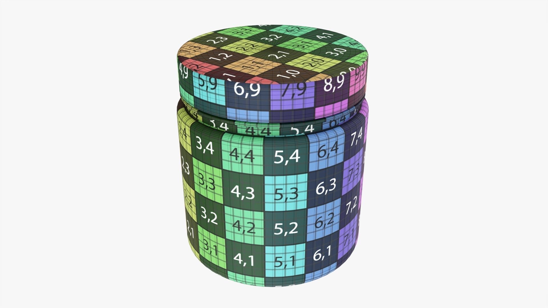 Plastic Jar Mockup 11 3D model_9