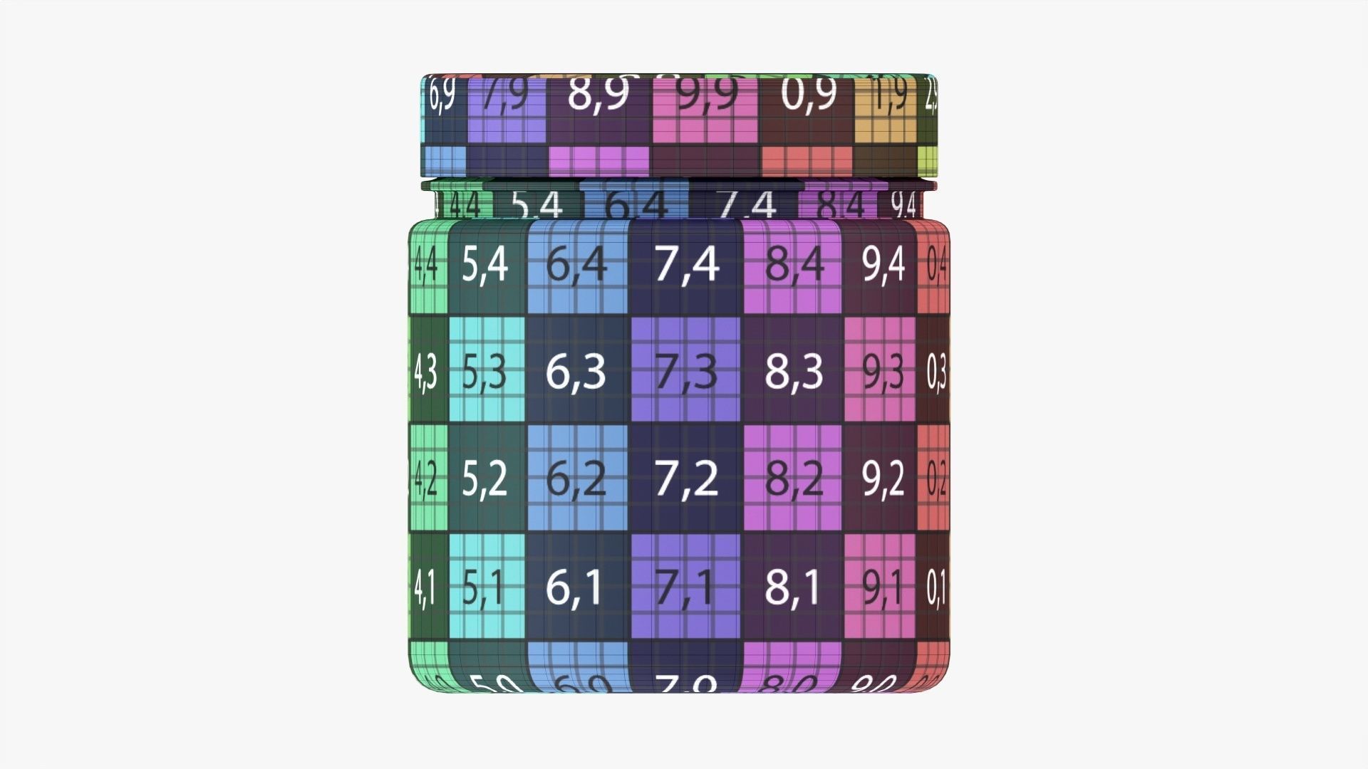 Plastic Jar Mockup 11 3D model_11