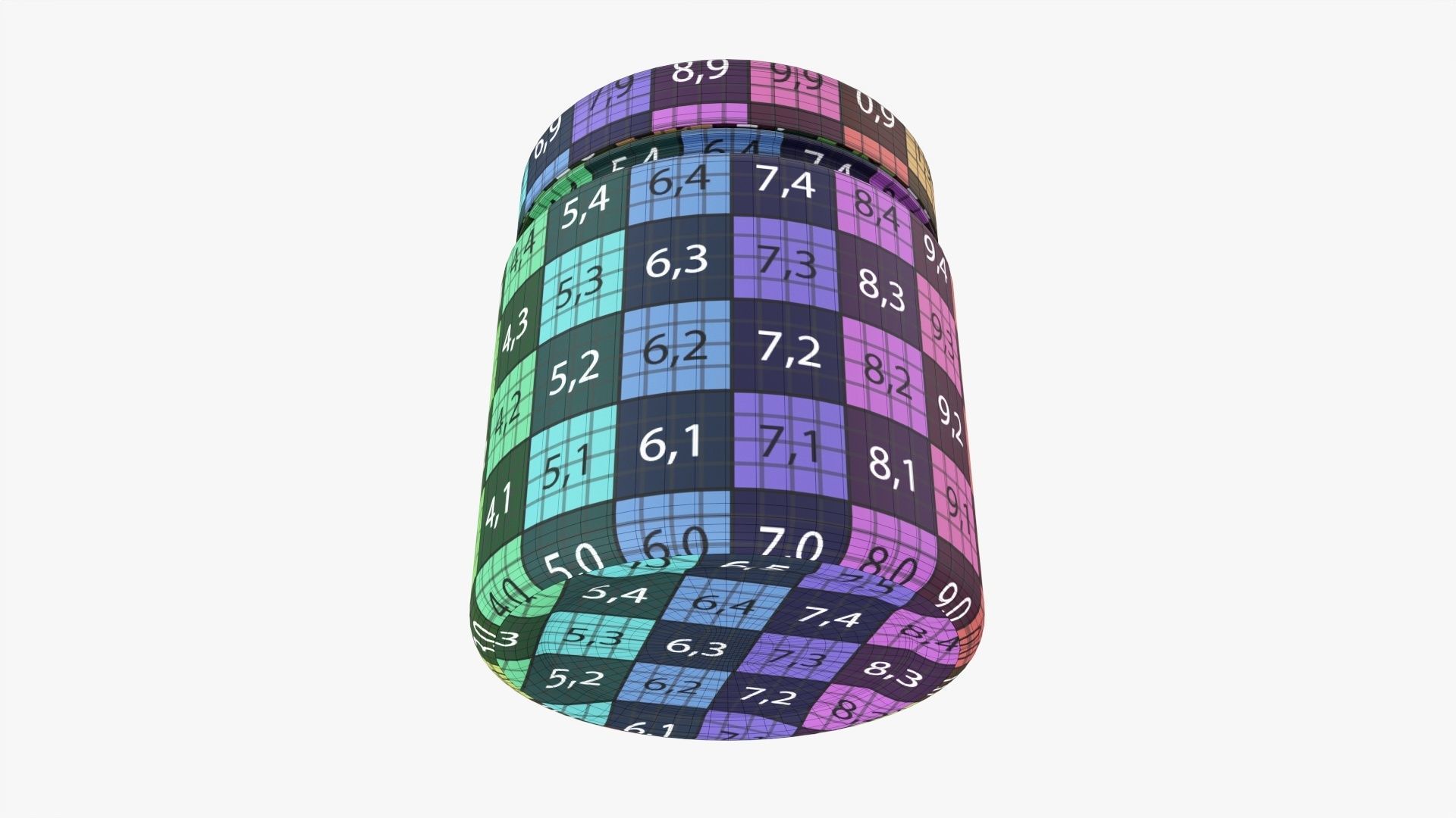 Plastic Jar Mockup 11 3D model_10