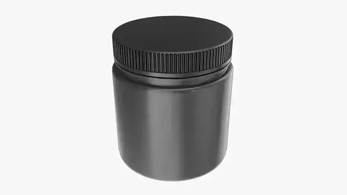Plastic Jar Mockup 11 3D model