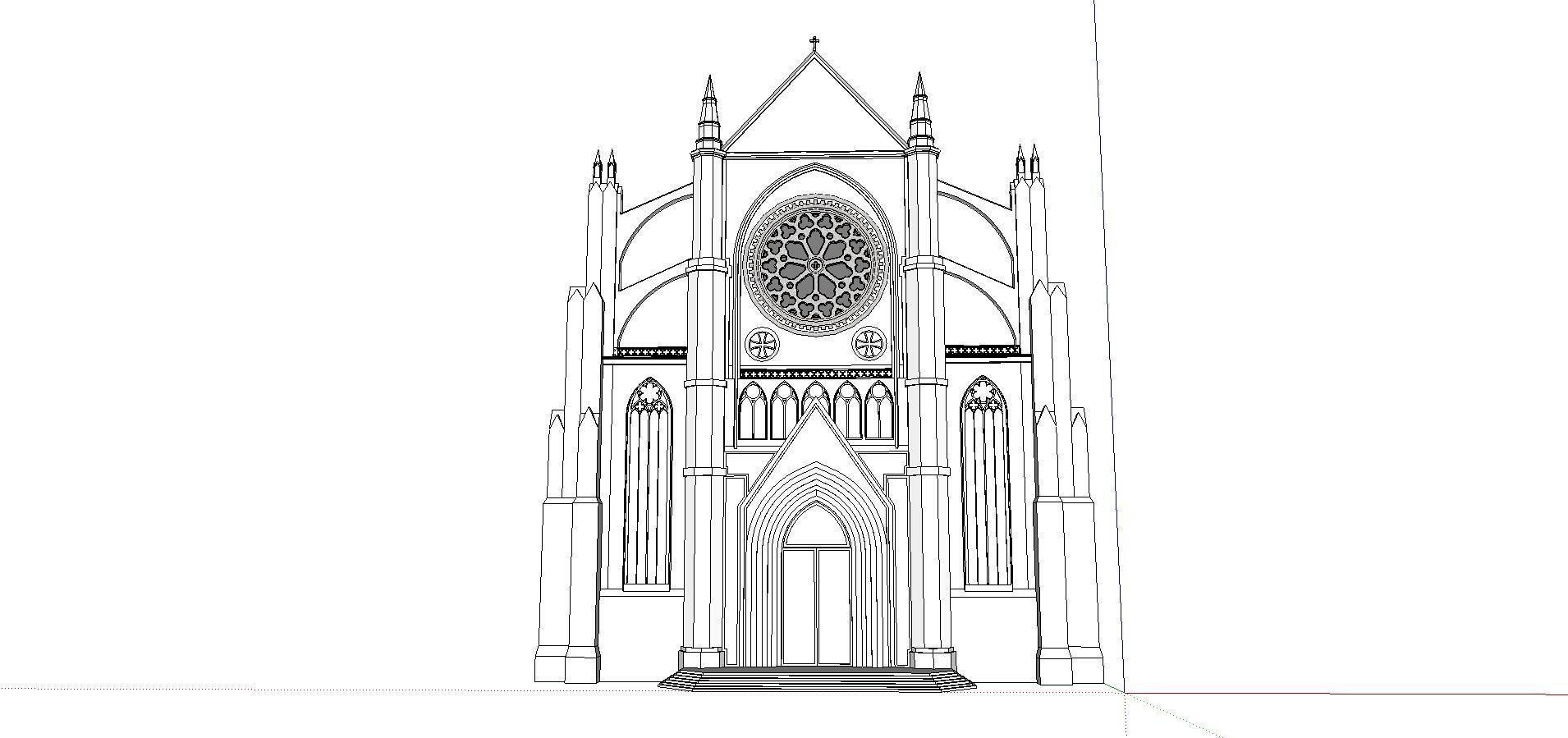 Architecture-Religion-God-Culture-Temple-0242 church 3D model_4