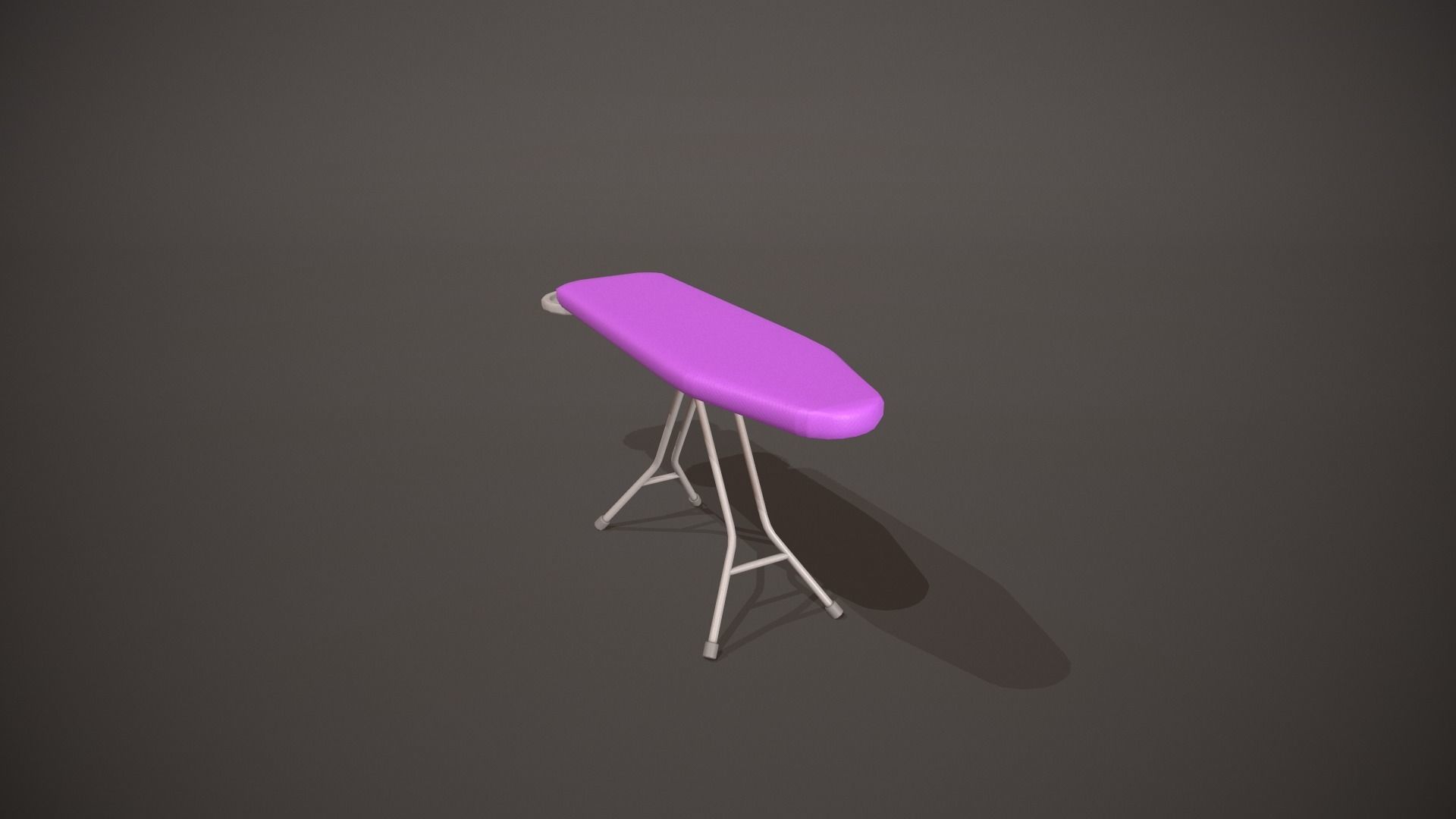 Purple Ironing Board Low-poly 3D model_10
