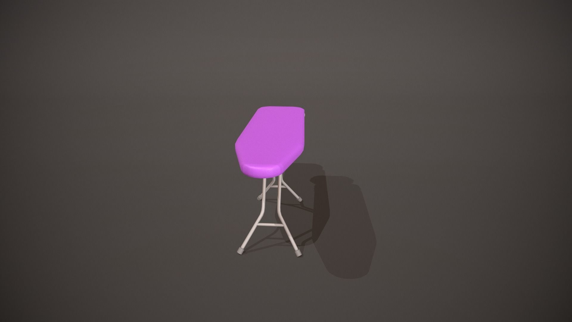 Purple Ironing Board Low-poly 3D model_9