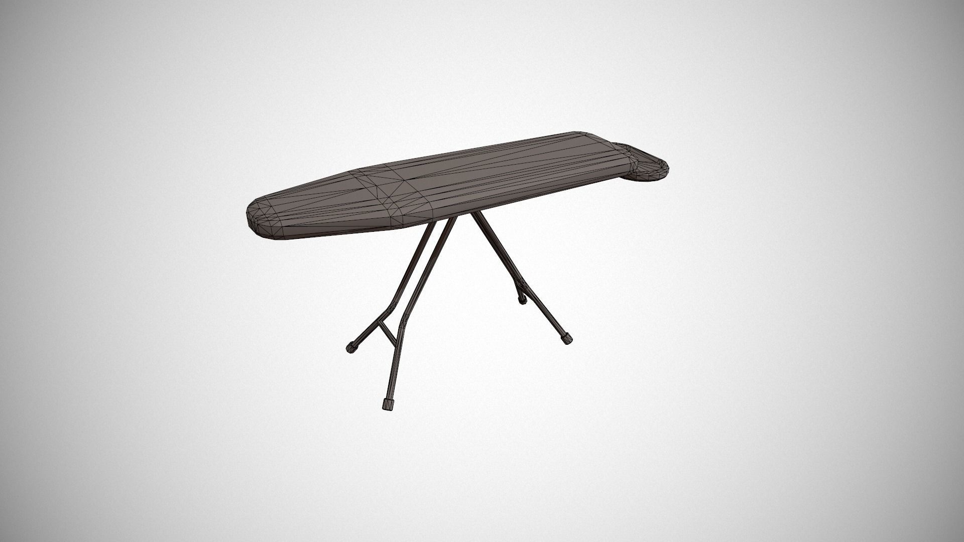 Purple Ironing Board Low-poly 3D model_20