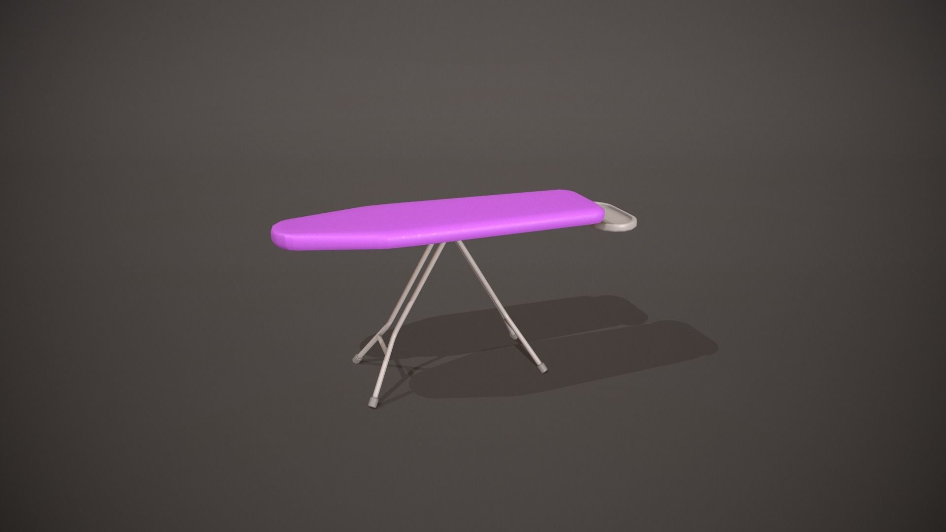 Purple Ironing Board Low-poly 3D model_7