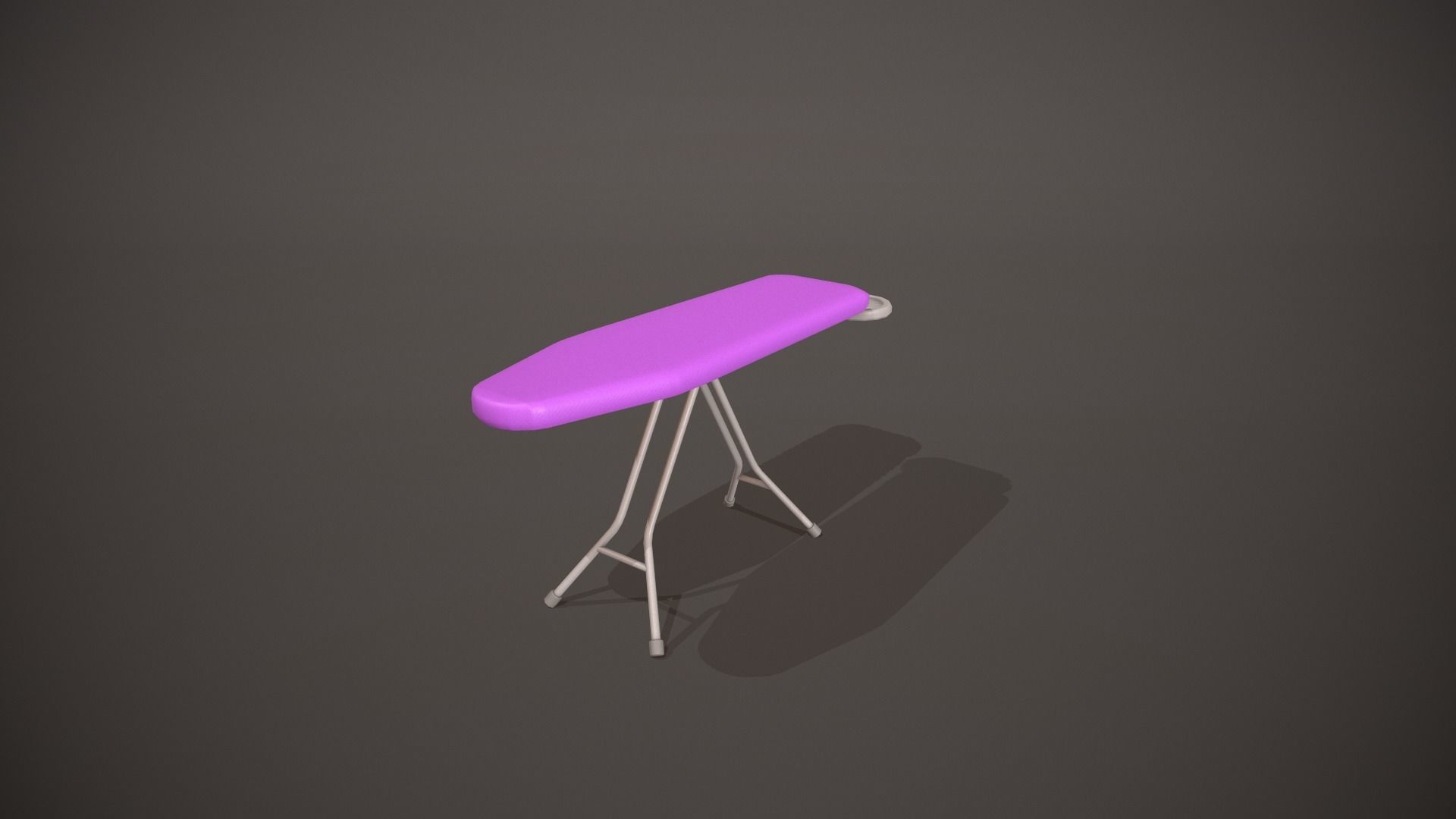 Purple Ironing Board Low-poly 3D model_8