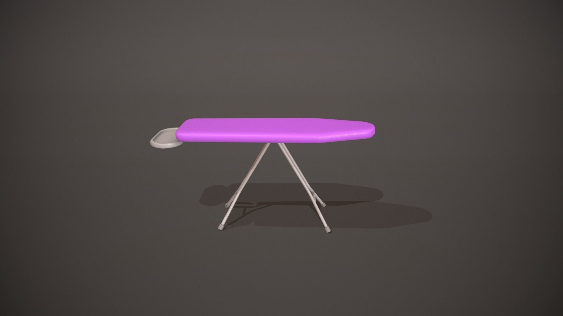 Purple Ironing Board Low-poly 3D model_1