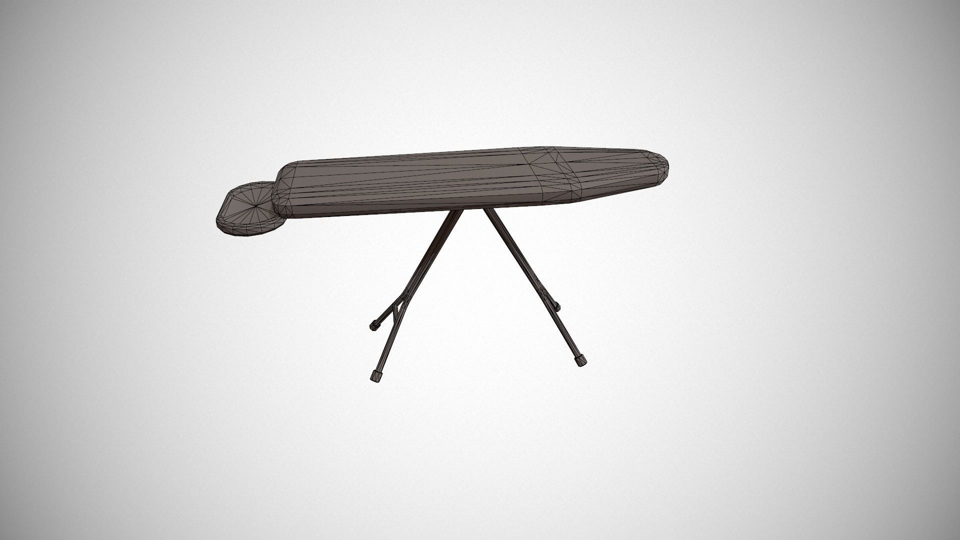 Purple Ironing Board Low-poly 3D model_14