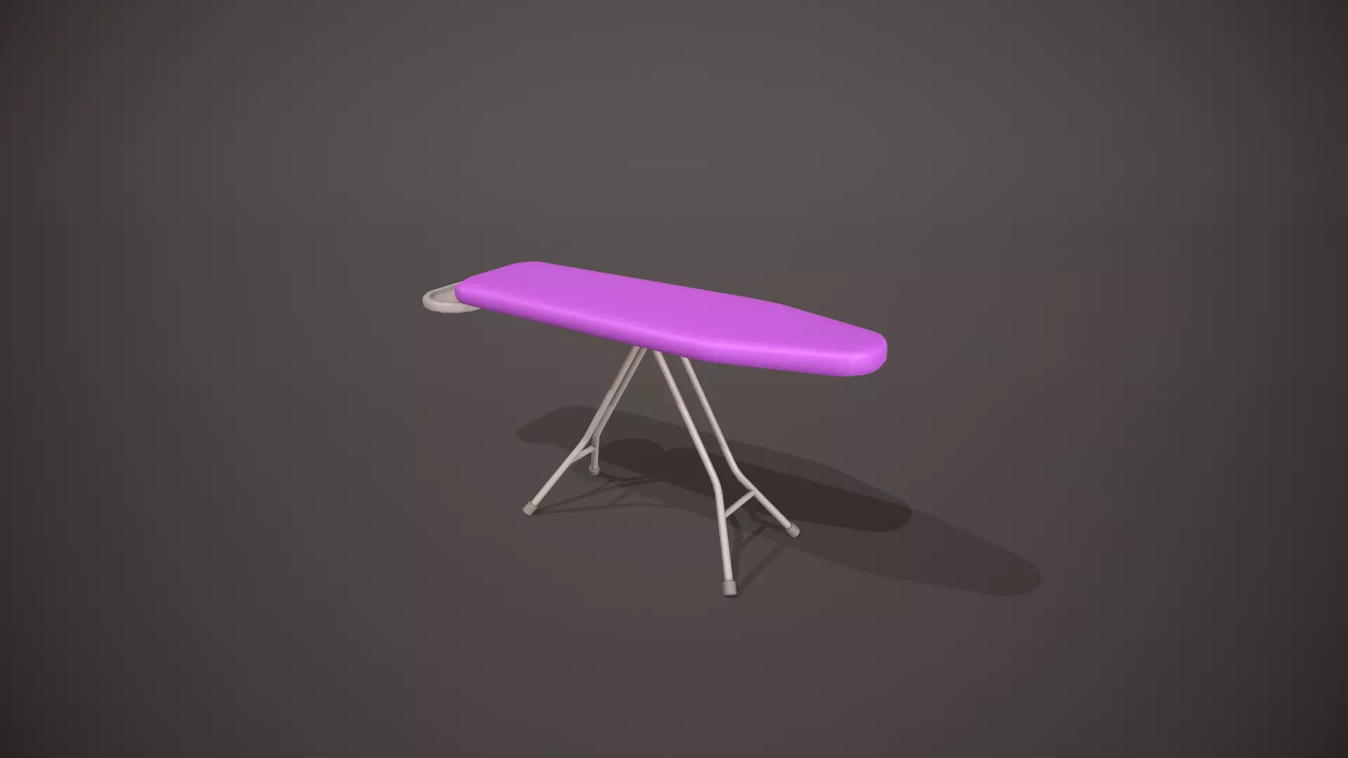 Purple Ironing Board Low-poly 3D model_0