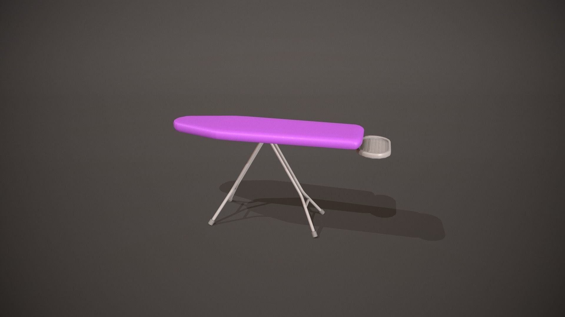 Purple Ironing Board Low-poly 3D model_6