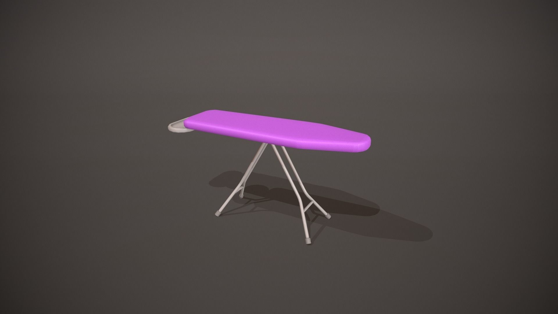 Purple Ironing Board Low-poly 3D model_11
