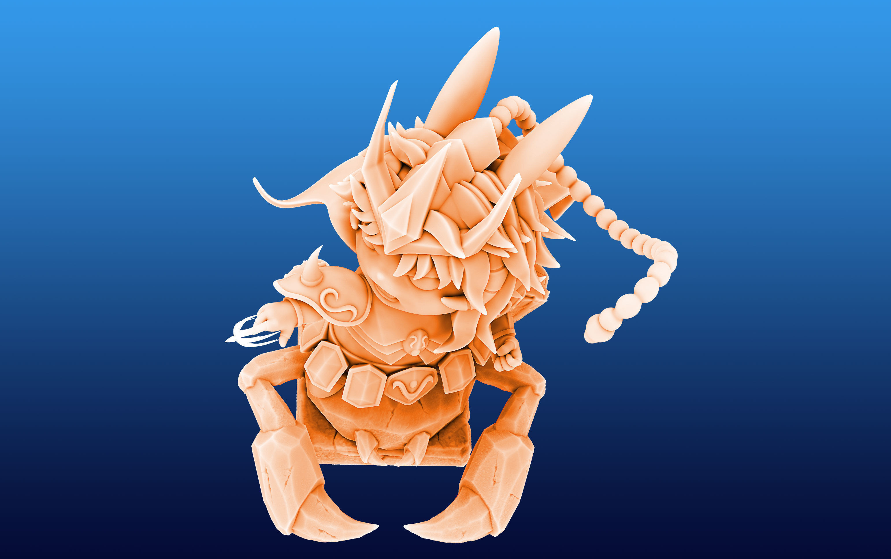 Pikachu Knight of the Zodiac Milo Cosplay 3D print model_7