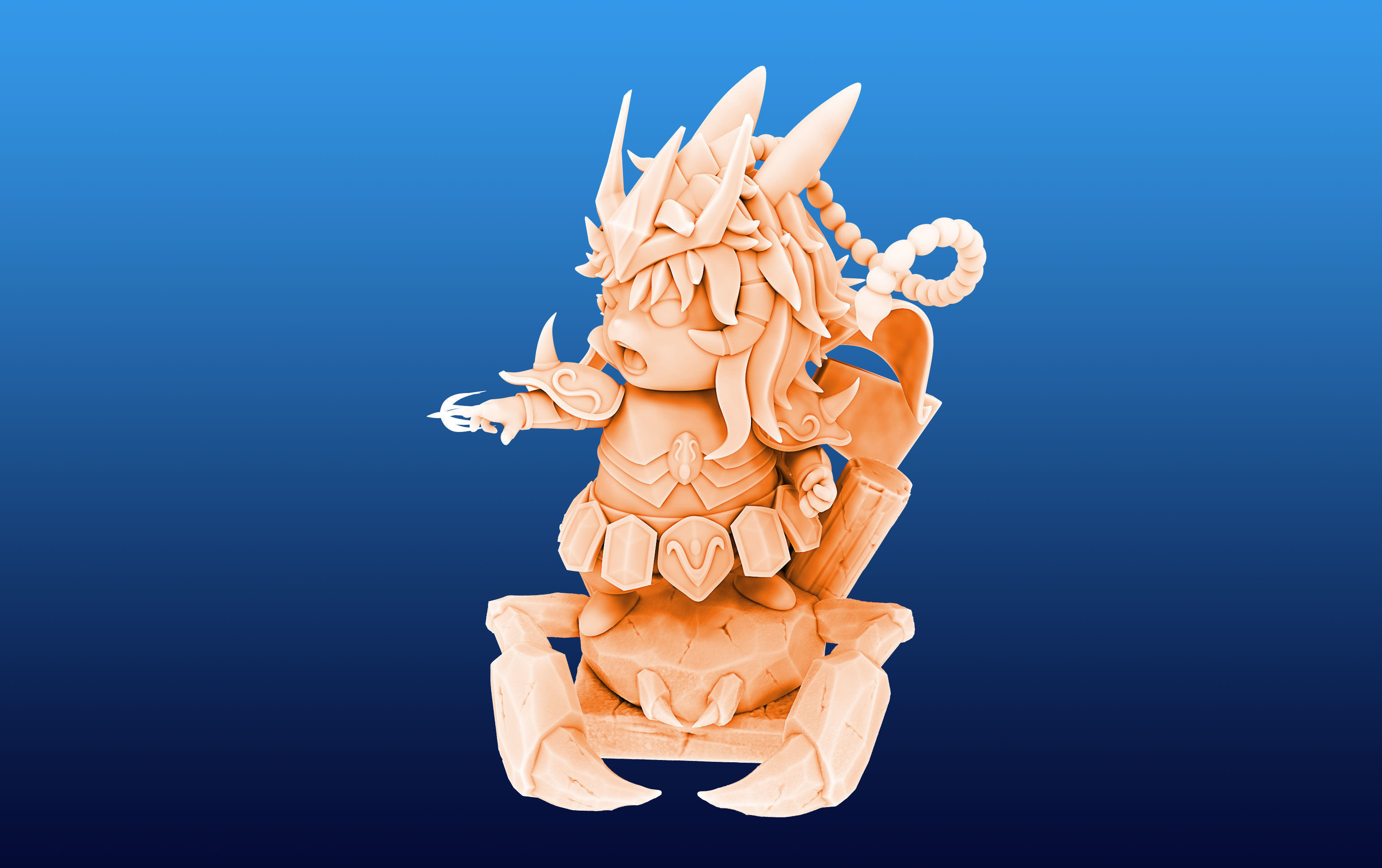 Pikachu Knight of the Zodiac Milo Cosplay 3D print model_3