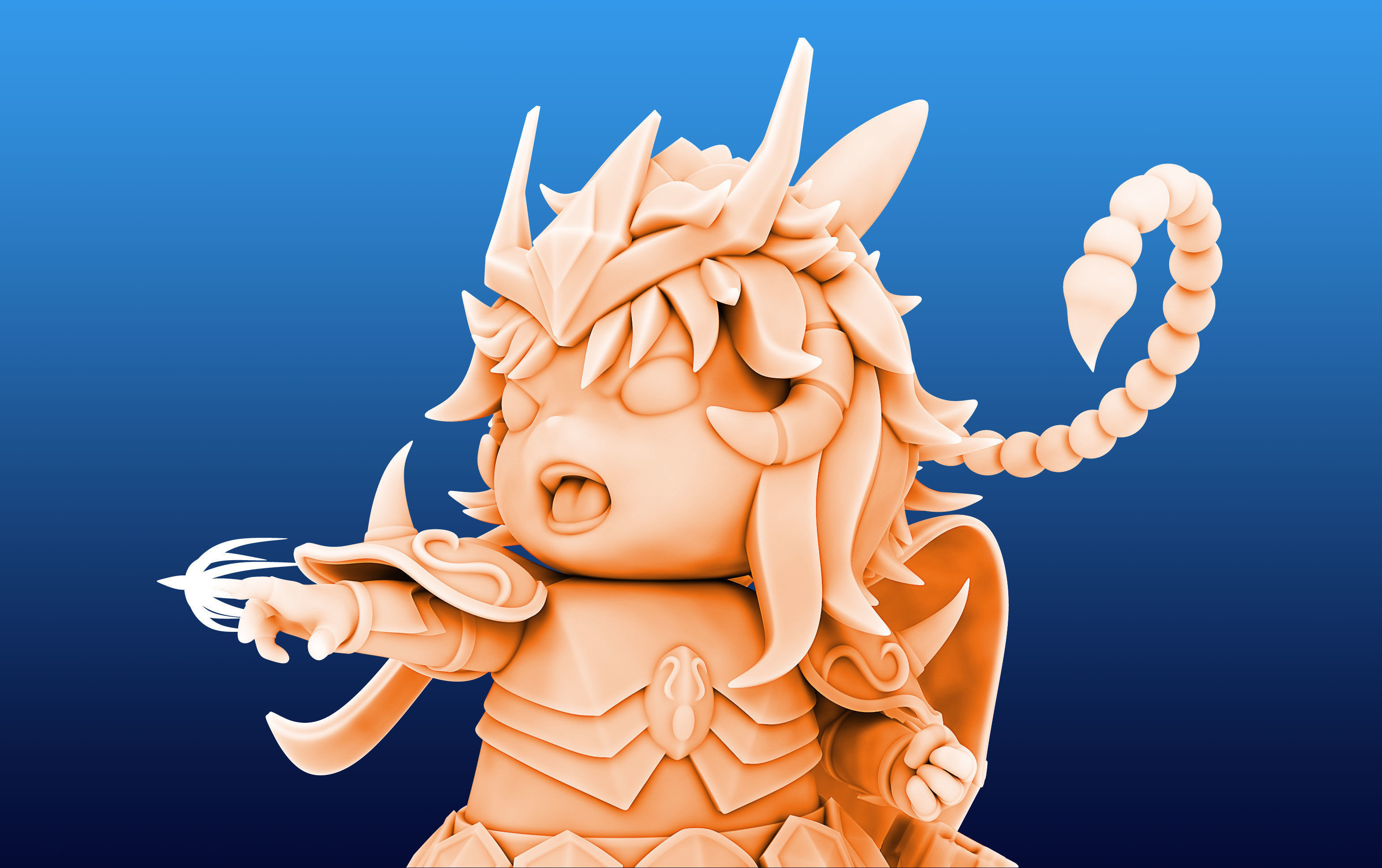 Pikachu Knight of the Zodiac Milo Cosplay 3D print model_1